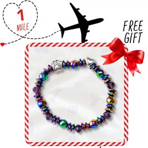 Donate 2 Life Saving Miles and get this Gift of Treasured Memories Rainbow Bridge Dog Memorial – Magnetic Therapy Bracelet